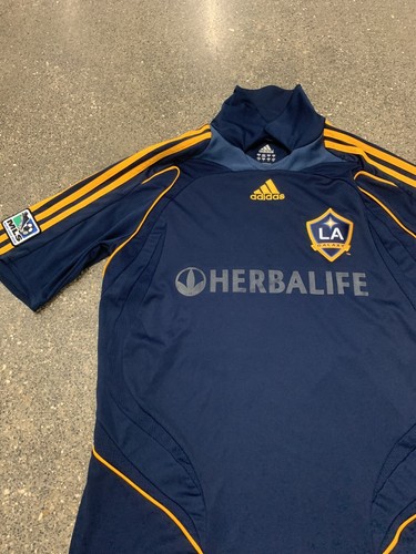Adidas LA Galaxy MLS David Beckham 2008 Jersey Mens Small Y2K Embroidered - 第 5/10 張圖片