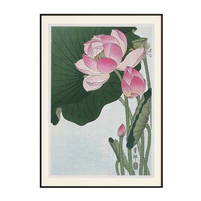 Ohara Koson - Blühende Lotusblüten