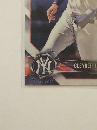 Gleyber Torres 2018 Bowman Chrome Prospects #BCP100 New York Yankees - Picture 2 of 3