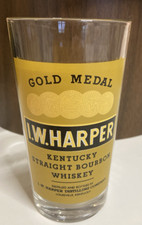 Vintage Gold Medal I.W.HARPER Kentucky Straight Bourbon Whiskey Glass