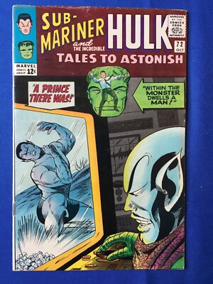 Tales to Astonish #72 FN+ (6.5) MARVEL ( Vol 1 1965) 3rd solo Sub-Mariner