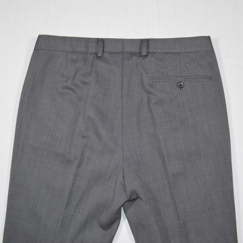 M&S Performance Wool Blend 2 Piece Suit Grey Birdseye Business Men 48R W32 L30.5 - Picture 16 of 24