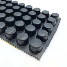 Black Rubber Feet Self-Adhesive Bumper Furniture Table Pads Size Round/Square