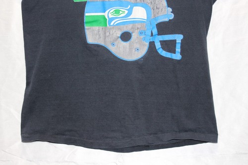 Vintage Royal Tee 1980s Seattle Seahawks Play Off Youth Black T-Shirt Gr. Medium - Bild 6 von 10