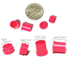 4pc BTO Newly Made Aurora G G-PLUS HO Slot Car FRONT REAR Wheels 8894 8893 PINK