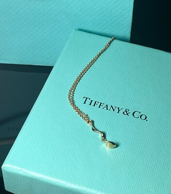 TIFFANY＆Co ティファニー オーナメント Tiffany & Co. Orchid MN pendant 16 in Necklace 18k Gold | eBay