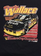 RARE Rusty Wallace 1989 Championship NASCAR Vtg T-Shirt Size XL Miller New