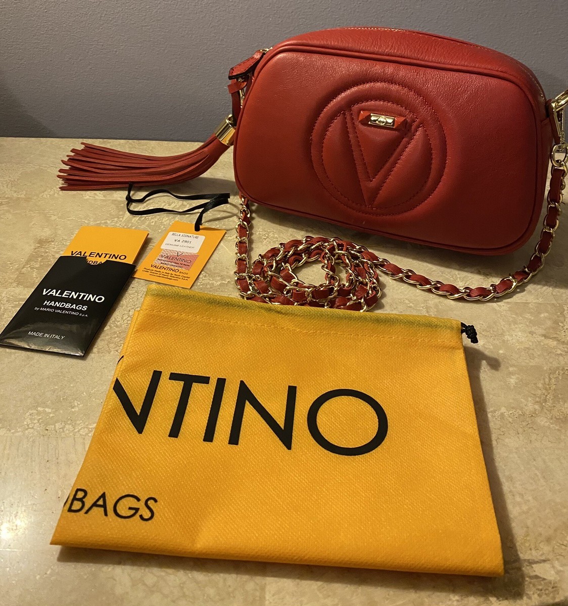 Authentic Valentino by Mario Valentino Leather Crossbody Bag Authentic Valentino by Mario Valentino Leather Crossbody Bag