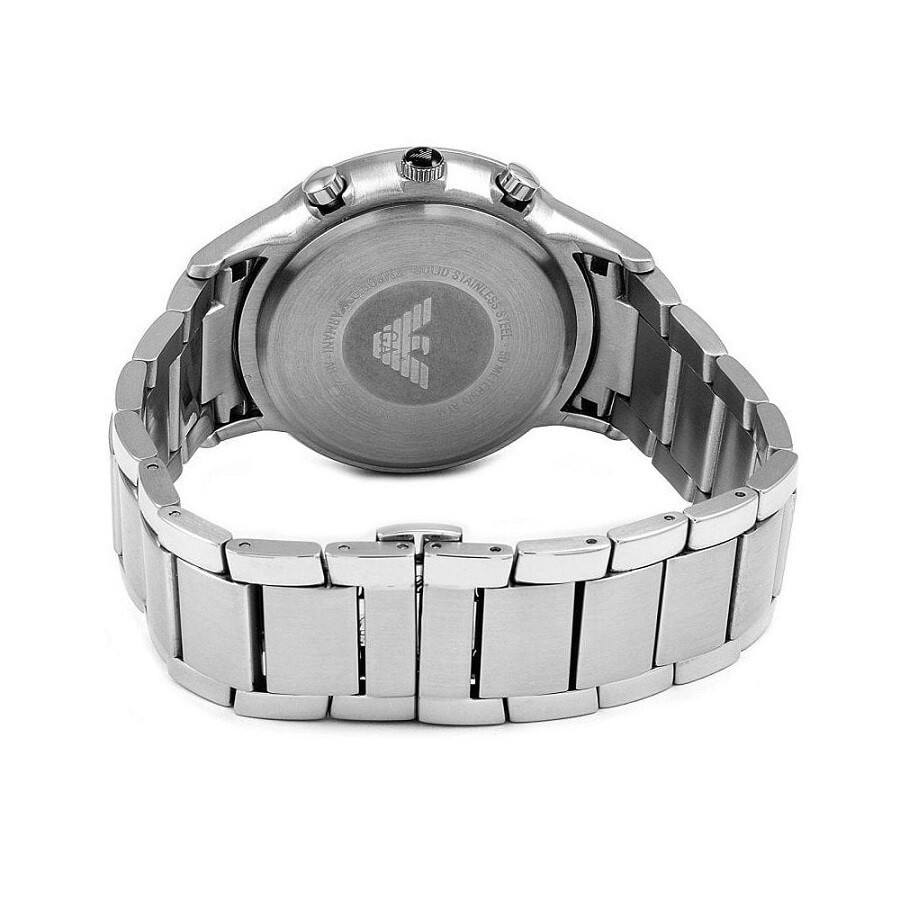 NEW EMPORIO ARMANI MENS WATCH RENATO AR2460 SILVER TONE WITH