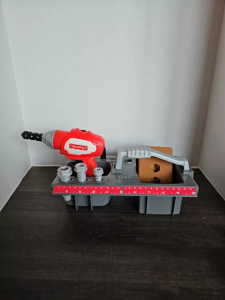 Fisher Price Drillin Action Tool Set Drill Screws Electric Tool
