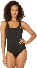 Nike 266404 Women Black Essentials U-Back One Piece Swimsuit Size Large