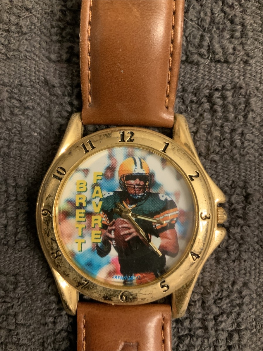 NFL Licensed Green Bay Packers Brett Favre Scoreboard Mens Watch