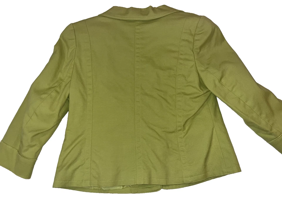 Chaqueta Blazer Parisian Signature Petite Mujer Verde Botones Bolsillos 8P Foto 2 de 4