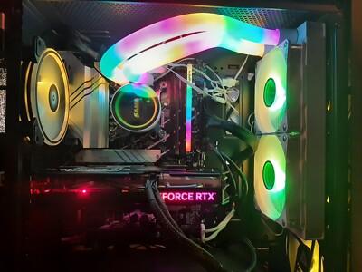 i7-8700k GAMING DESKTOP PC 1 TB SSD 16GB RAM RTX 2060 6 GB LIQUID COOLED WIN 11