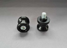 Paddock Stand Bobbins Crash Protectors Black for Kawasaki ZX6R ZX10R 1995-2012