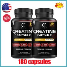 2pcs Creatine Monohydrate Capsules - 90 Pills - Bodybuilding Muscle Growth