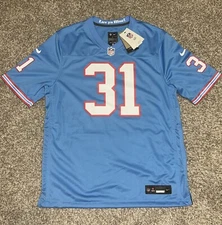 Nike Kevin Byard Houston Oilers Tennessee Titans Blue #31 Game Jersey Men’s Sz L