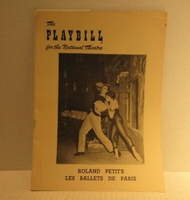 1950 The National Theatre Playbill Roland Petit's Playbill Les Ballets De Paris