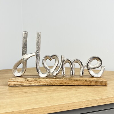 Home Wort Ornament Buchstaben für Wohnzimmer Vintage Deko rustikal Accessoires Geschenk