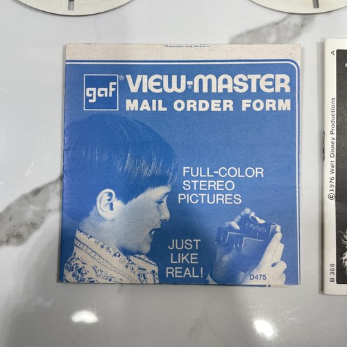 Vintage 1976 View-Master 3 Reels Packet 3D Shaggy D.A. Disney Set +Booklet B 368 - Picture 6 of 14