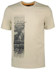HUGO BOSS MENS T SHIRT BEIGE TE METROPOLITAN 50522640271