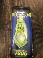 snag proof tournament frog 1/4oz chartreuse topwater