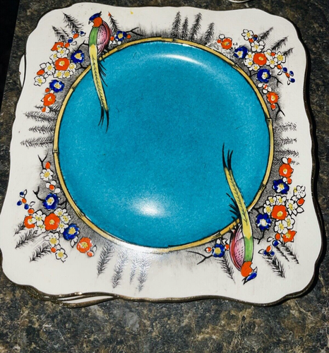 SET (4) RIDEAU WARE BY GRIMWADES FOR HENRY BIRKS & SONS SQUARE DESSERT PLATE 6" - Picture 2 of 12
