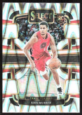 2023-24 1482E Panini Select TECTONIC PRIZM Kris Murray Rookie Portland Trail