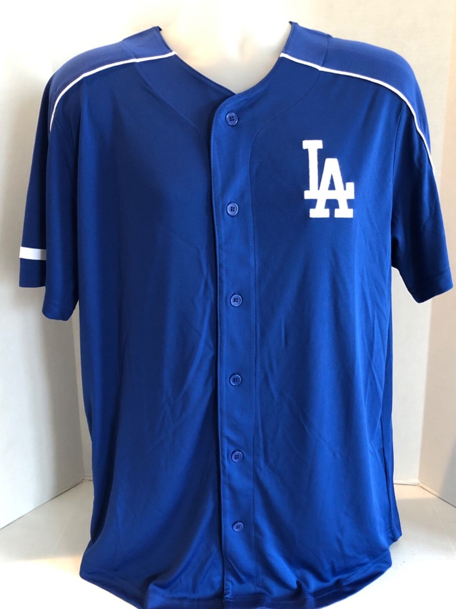 Los Angeles Dodgers Jersey Majestic Blue Mens Large Brand New