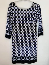 AB Studio Woman's Geometric Patterned Dress
