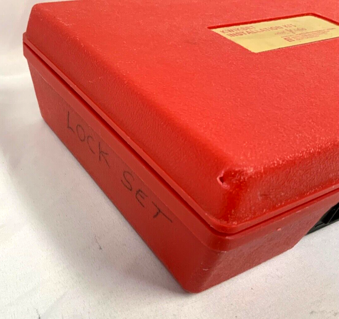 Kwikset Complete Set 138 1990 Door Lock Installation Kit w/ Jig & Drill