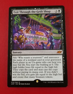 1x Exit Through the Grift Shop | Unfinity | MTG Magic Cards