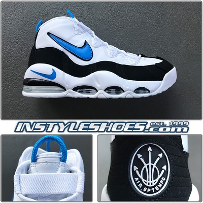 white and blue nike uptempo