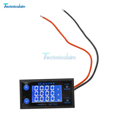 High Precision DC 0-200V 4-5 Bit Digital Voltage Current Power Meter Tester