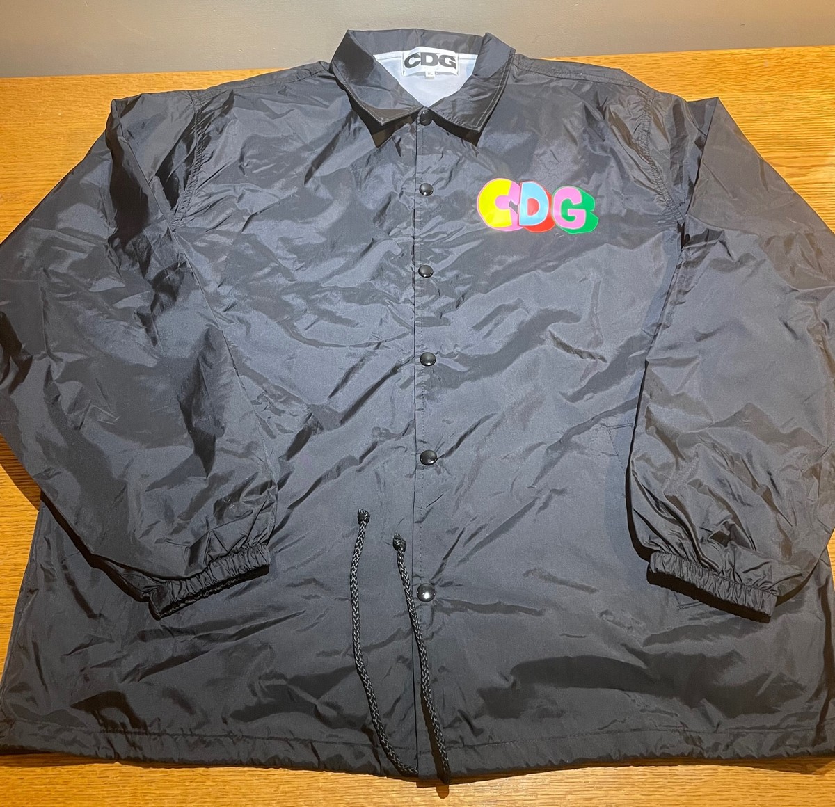 CDG Comme Des Garçons Better Gift Shop Black Coaches Jacket CDG Comme Des Garçons Better Gift Shop Black Coaches Jacket