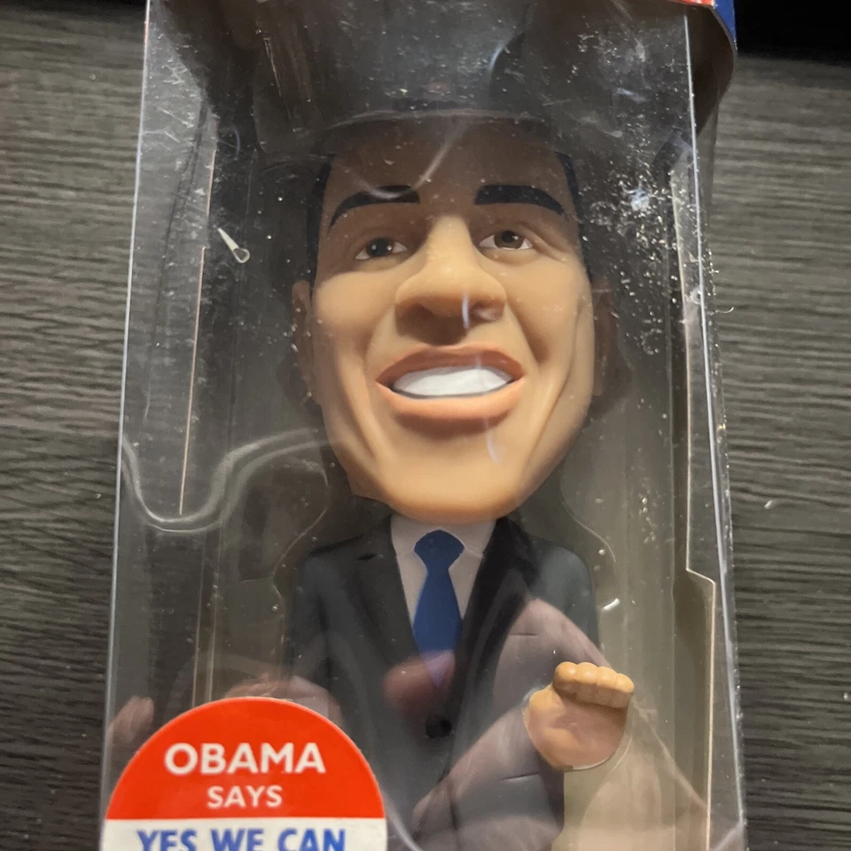 Obama Wacky Wobbler Talking Says YES WE CAN Bobble Head Foto 2 de 4
