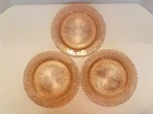 Anchor Hocking Pink Miss America Depression Glass Salad Plates - 3