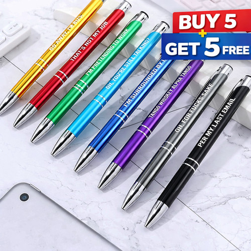 Personalised Engraved Pen Gift Set Luxury Metal Promotional Buy 5 Get 5 Free