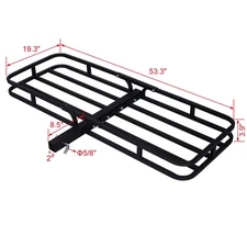 Hitch Mount Cargo Carrier 53.3"L 500LB Capacity for SUV Truck 2" Receiver