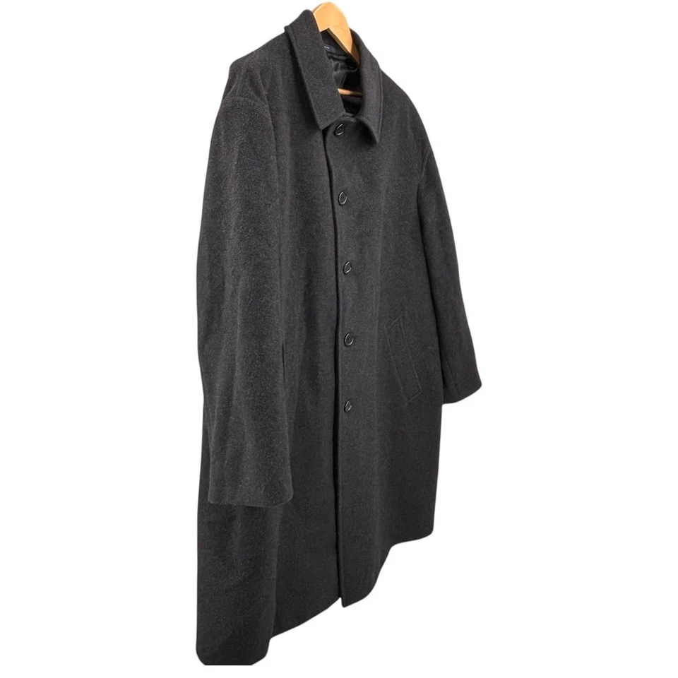 Brooks Brothers 100% ягненка шерсти средней длины пальто 46R 46 шерсти пальто древесный уголь - Изображение 3 из 4