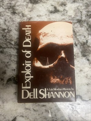 EXPLOIT OF DEATH by Dell Shannon HCDJ,  1983 Book Club Edition