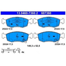 Satz Bremsbeläge Bremsklötze vorne für Fiat 500 312 C 500E 332 Panda | 239805