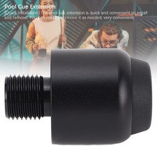 Billiard Cue Extension 1.1 Inch Aluminum Pool Cue Extender with Bumper