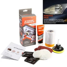 US Polishing Cleaner Cleaning Tool Pro Car Headlight Lens Restoration Repair Kit