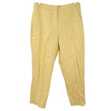 Banana Republic Womens Career Casual Beachy Hayden Linen Blend Pants Size 12