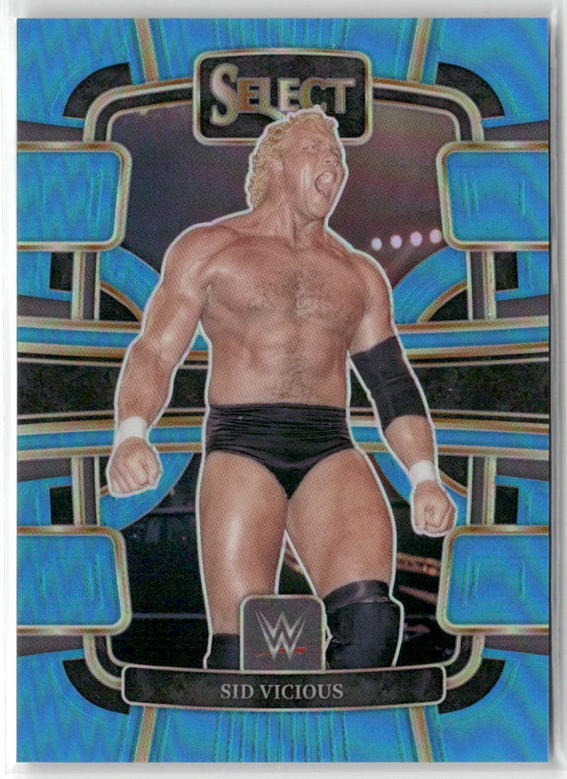 2024 Panini Select WWE #35 Sid Vicious Light Blue Prizms #/249