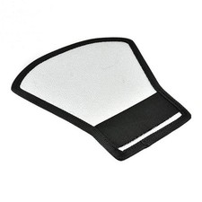 1 Piece Flash Diffuser Reflector Premium Two-Sided Silver/White Bend Bounce F...