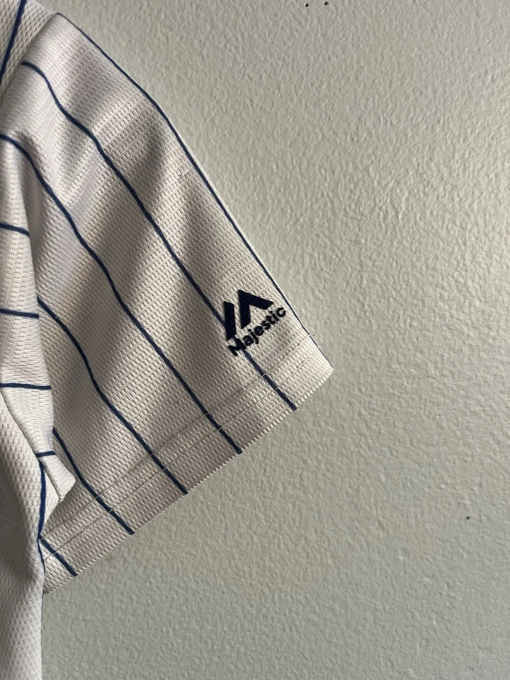 Majestic Chicago Cubs Anthony Rizzo #44 MLB White Jersey Youth Kids Size Small 8 - Image 4 of 4