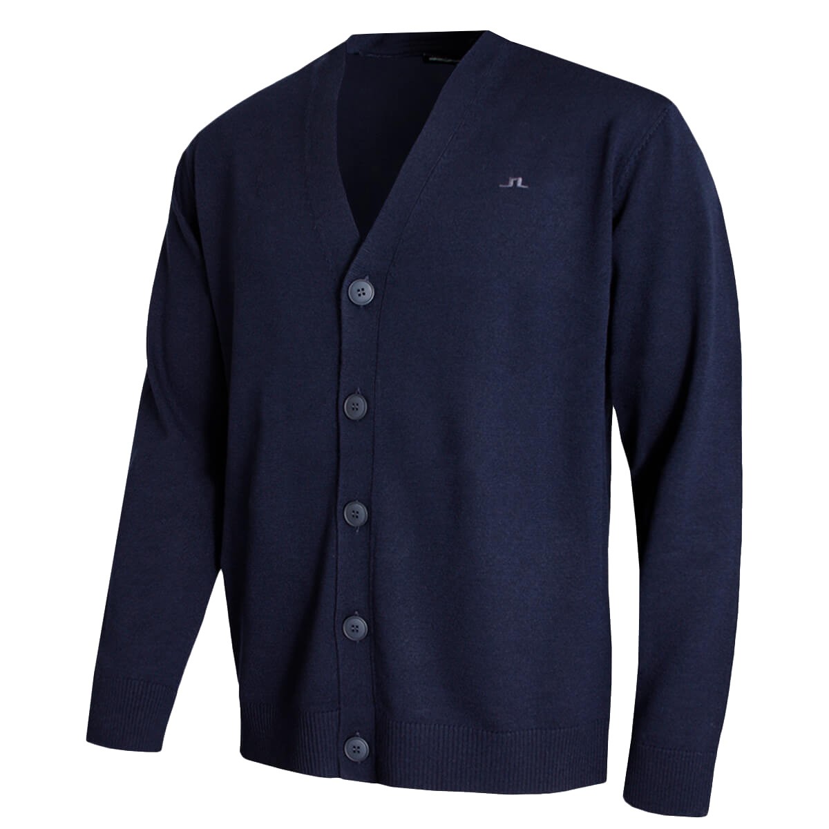 J.Lindeberg Mens Lucas Knitted Cardigan Cardigan - JL Navy - M
