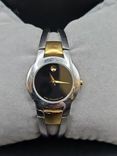 Orologio da donna Movado Amorosa 29 mm quadrante nero stile bracciale bicolore